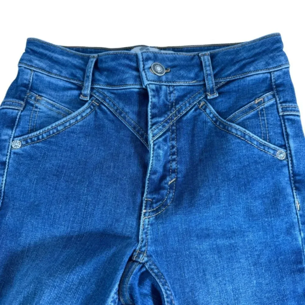 Free People We The Free‎ Daybreak Blue Riley Wash Skinny Jeans Sz 24